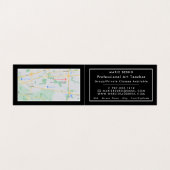 Carte De Visite Voyage Maze Motif, enseignant d'art, détails (Intérieur déplié)