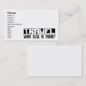 Carte De Visite Voyage quoi encore est là ? (Devant / Derrière)