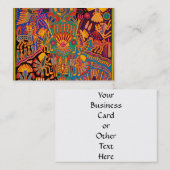 Carte De Visite Voyage tribal maya mexicain de Boho d'art d'Oaxaca (Devant / Derrière)