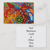 Carte De Visite Voyage tribal maya mexicain de Boho d'art d'Oaxaca (Devant / Derrière)