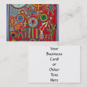 Carte De Visite Voyage tribal maya mexicain de Boho d'art d'Oaxaca (Devant / Derrière)