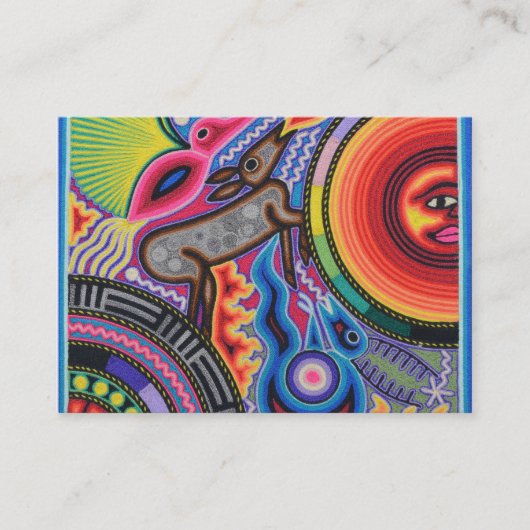 Carte De Visite Voyage tribal maya mexicain de Boho d'art d'Oaxaca (Devant)