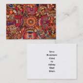 Carte De Visite Voyage tribal maya mexicain de Boho d'art d'Oaxaca (Devant / Derrière)