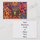 Carte De Visite Voyage tribal maya mexicain de Boho d'art d'Oaxaca (Devant / Derrière)