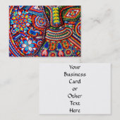 Carte De Visite Voyage tribal maya mexicain de Boho d'art d'Oaxaca (Devant / Derrière)