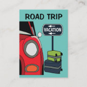 Carte De Visite Voyage Vacances Road Trip (Devant)
