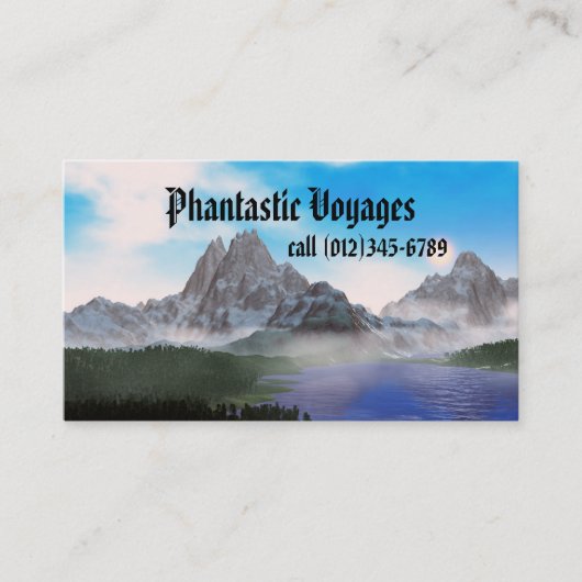 Carte De Visite voyages fantastiques (Devant)