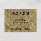 Carte De Visite Voyages tropicaux (Dos)