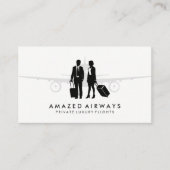 Carte De Visite Voyageurs | Avion (Devant)