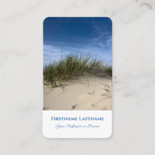 Carte De Visite Voyagiste style dune de sable vacances tour mariti