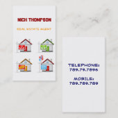 Carte De Visite Vrai achat de vente de loyer de construction de (Devant / Derrière)