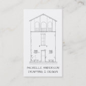 Carte De Visite Vrai agent immobilier d'architecte à la maison (Devant)