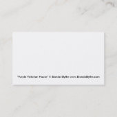 Carte De Visite Vrai agent immobilier de Chambre d'objet (Dos)