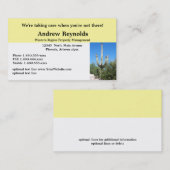 Carte De Visite Vrai désert Southwes de gestionnaire immobilier (Devant / Derrière)