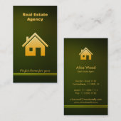 Carte De Visite Vraie agence immobilière (Devant / Derrière)