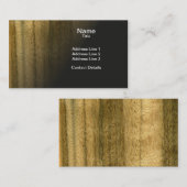 Carte De Visite Vraie fibre de bois australienne balayée de (Devant / Derrière)