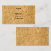 Carte De Visite Vraie fibre de bois balayée de placage de bavures (Devant / Derrière)