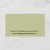 Carte De Visite Vraie gestion de propriété d'agent immobilier ou (Dos)