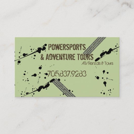 Carte de visite - VTT 4 Wheeler Adventures Mud Tir (Devant)