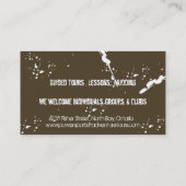 Carte de visite - VTT 4 Wheeler Adventures Mud Tir (Dos)