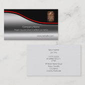 Carte De Visite Vue au-dessus de Wheatfield, bruissement rouge, (Devant / Derrière)