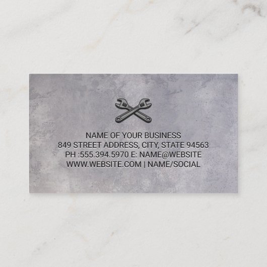 Carte De Visite Vue avant automatique | Dépouille | Réparer (Dos)