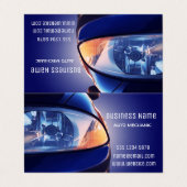 Carte De Visite Vue avant de la voiture (Extérieur déplié)