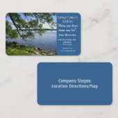 Carte De Visite Vue d'Affaire-Lac d'objet immobilier de pays de (Devant / Derrière)