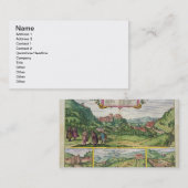 Carte De Visite Vue d'Alhambra, de 'Civitates Orbis Terrar (Devant / Derrière)