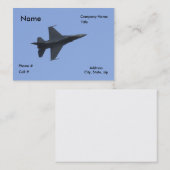 Carte De Visite Vue de côté F-16 (Devant / Derrière)