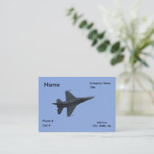 Carte De Visite Vue de côté F-16 (Debout devant)