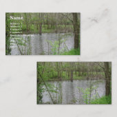 Carte De Visite Vue de la rivière (Devant / Derrière)