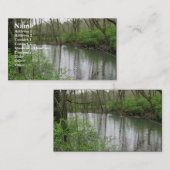 Carte De Visite Vue de la rivière (Devant / Derrière)