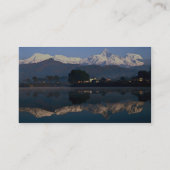 Carte De Visite Vue de Macchapuchhre au-dessus de lac Pokhara, (Dos)