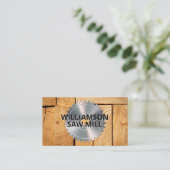 Carte De Visite Vue de table | Sciage | Bois coupé (Debout devant)