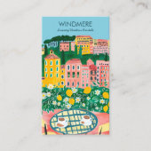 Carte De Visite Vue depuis Balcon Location de vacances Realtor QR  (Devant)