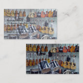 Carte De Visite Vue des instruments de musique (Devant / Derrière)