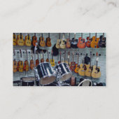 Carte De Visite Vue des instruments de musique (Dos)