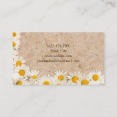 Carte De Visite Vue des marguerites (Dos)