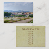 Carte De Visite Vue Du Belvedere Sur Vienne Autriche (Devant / Derrière)