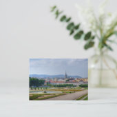 Carte De Visite Vue Du Belvedere Sur Vienne Autriche (Debout devant)