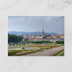 Carte De Visite Vue Du Belvedere Sur Vienne Autriche