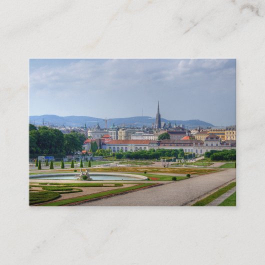 Carte De Visite Vue Du Belvedere Sur Vienne Autriche (Devant)