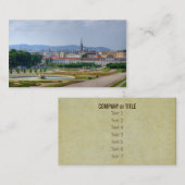 Carte De Visite Vue Du Belvedere Sur Vienne Autriche (Devant / Derrière)