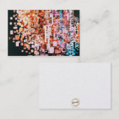 Carte De Visite Vue nocturne depuis le vol (Devant / Derrière)