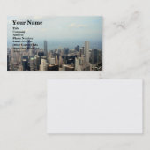 Carte De Visite Vue Skyline Chicago depuis la tour Willis (Devant / Derrière)