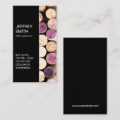 Carte De Visite Vue supérieure Corks | Vin (Devant / Derrière)