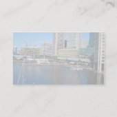 Carte De Visite Vue Sur Le Port Intérieur À Baltimore, Md. (Dos)