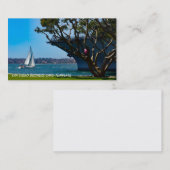 Carte De Visite Vue sur le port - Voile San Diego (Devant / Derrière)
