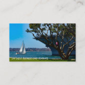 Carte De Visite Vue sur le port - Voile San Diego (Devant)
